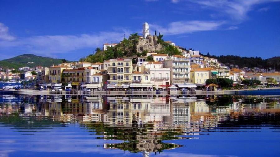 Saronic TopView Villa Galatás Esterno foto